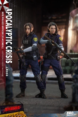 Pre-order BROTOYS LR006 1/12 Resident Evil RPD Officer Jill & Claire Double Suit Cover