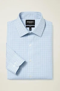 BONOBOS Shirt Men XS Blue Tailored Fit Button Down Long Sleeve - Picture 1 of 2