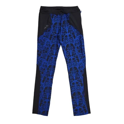 Ellesse Blue & Black Sports Leggings Stretch Gym UK Women's 12 W30 L30 DD411 — 第 1/4 张图片