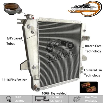 Radiador de aluminio de 2 filas para Ford Ranger Mazda B4000 4,0 L 3,0 L 1995 1996 1997 Foto 1 de 4