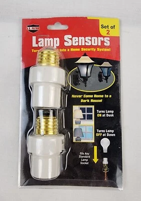 Automatic Lamp Sensors Dusk to Dawn Security Light Switch System Socket - 2/Pack - Image 1 of 4