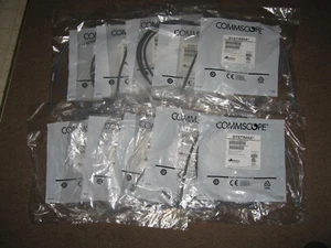 Lot of  10 New Commscope Systimax Cat 6 Patch Cable 7 foot Grey GS8E-DG-7FT - Picture 1 of 3