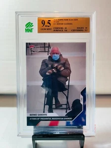 Topps Now 2020-21 elección EE. UU. inauguración Bernie Sanders como nueva 9,5 gema como nueva con 10 - Imagen 1 de 2