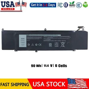 XRGXX 06YV0V Battery For Alienware M15 M17 R1 G5 5590 G7 7590 7790 G5 15 90Wh US - Picture 1 of 13