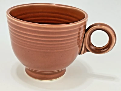 Taza de té rosa Fiestaware vintage - vintage 1951-59 - mango de anillo (B) Foto 1 de 4