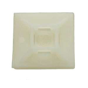 Base adhesiva atornillada para bridas 19x19mm natural 100 ud. - Imagen 1 de 1