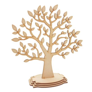 Árbol genealógico de madera independiente, decoración de regalo mdf forma artesanal de boda - Imagen 1 de 9