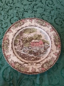 Johnson Bros Friendly Village "The Old Mill" 2010 Collectors Plate NEW IN BOX - Picture 1 of 7