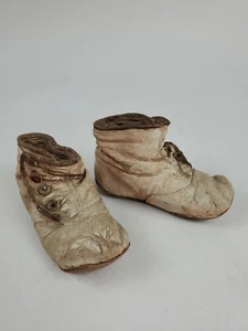 Vintage Havy Paperweight Booties - Pair of Shoes Figures Collectible - Picture 1 of 10