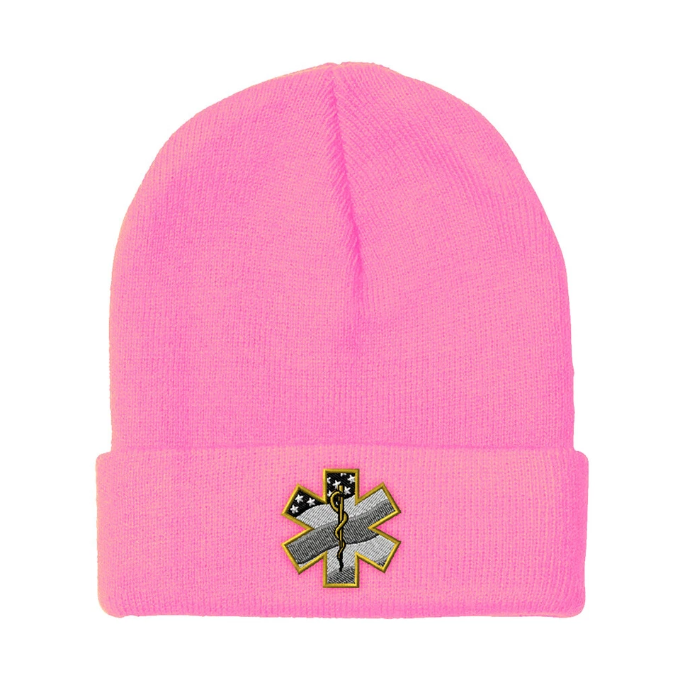 Gorros para Hombre Paramédico Bordado Bordado Invierno Sombreros Mujeres Acrílico Calavera Gorra Foto 1 de 1