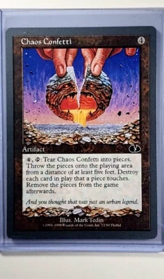 1998 MTG Magic the Gathering Unglued UGL #72 Chaos Confetti Vintage WOTC - Image 1 of 3