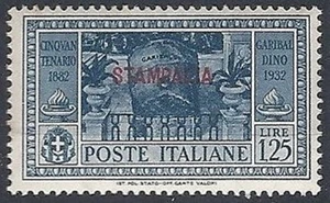 1932 EGEO STAMPALIA GARIBALDI 1,25 LIRE MH * - RR11739 - Imagen 1 de 1