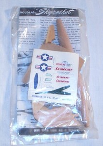 STROMBECKER DOUGLAS SKYROCKET USAF JET AIRCRAFT WOOD MODEL KIT NEW