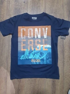 Camisetas Converse blancas azules para niño - Imagen 1 de 2