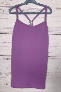Ivivva by Lululemon Girls Tank Top Size 8 Power Y Purple EUC - Picture 1 of 6
