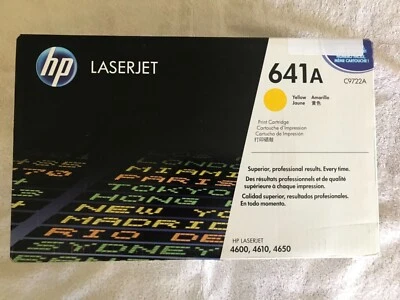 GENUINE HP 641A YELLOW TONER CARTRIDGE - HP C9722A - SEALED BOX - 2015 - Image 1 of 4