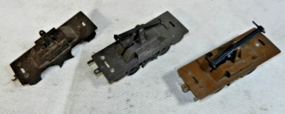 Marx Trains O Gauge Electric Hand Car - parts lot of partials of 3 of them ! - Image 1 of 4