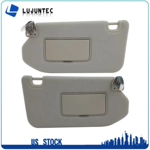 For Nissan Pathfinder 2013-2018 Gray Sun Visor Pair LH+RH Side W/ Lamp - Picture 1 of 24