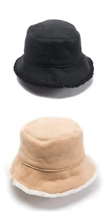 Nuevo Free Spirit Piel Imitada Oveja Bronceado Cubo Sombrero con etiquetas $24 - Imagen 1 de 2