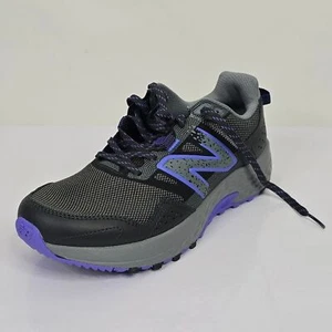 New Balance Gray and Purple 410 V8 Wide Trail Running Sneakers - Picture 1 of 9