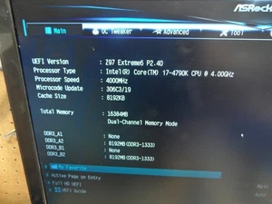 Płyta główna Z97 Extreme6 z procesorem i7-4790K i 8 Gb Ram LGA1150 z wejściem/wyjściem - Zdjęcie 1 z 21