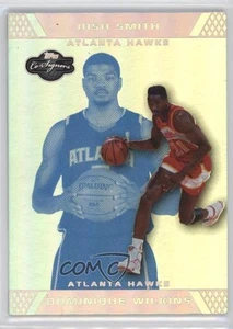 2007 Topps Co-Firmatari Silver Blue Foil /29 Dominique Wilkins Josh Smith #36 HOF - Foto 1 di 3