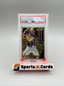 2024 Update Topps Black Gold Jackson Chourio Rookie Gold /75 PSA 9 #BG-25 - Bild 1 von 3