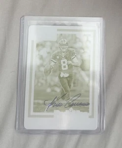 2017 Kirk Cousins Yellow Plate 1/1 One Of Four Actual Plates Signed - Picture 1 of 2