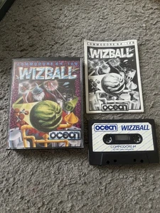 WIZBALL - OCEAN / SENSIBLE - Commodore 64 / 128 Cassette - RARE complete vgc - Picture 1 of 6