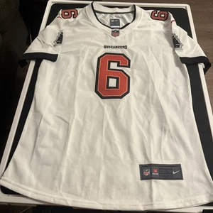 Baker Mayfield Tampa Bay Buccaneers Away Game Jersey - White Women’s L - Picture 1 of 2