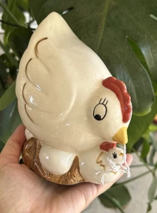 Chicken String Holder Vintage Hen Mama Baby Hatching Baby Chic Ceramic - Picture 1 of 9