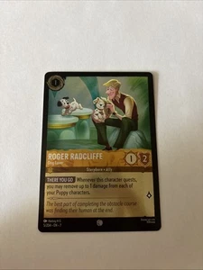 Disney Lorcana Roger Radcliffe - Dog Lover 5/204 - Archazia's Island FOIL - Picture 1 of 2