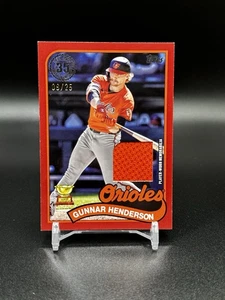 Tarjeta reliquia paralela 2024 Topps Update Gunnar Henderson 1989 #89RU-GH 🔥#/25 - Imagen 1 de 2