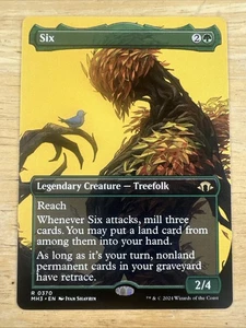 MTG - Six (Borderless) - Modern Horizons 3 - Near Mint Rare MH3 #370 Non Foil - Picture 1 of 2