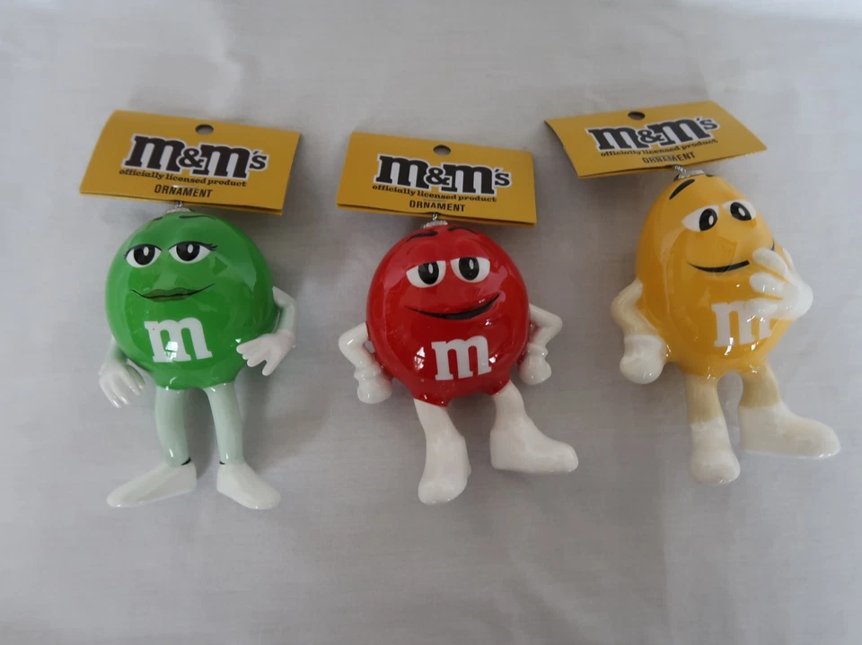 M&M'S - 3 PERSONAJES M&M ADORNOS NAVIDAD - ROJO/VERDE Y AMARILLO Foto 1 de 1
