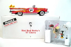 Betty Boop Hot Red Betty’s 1957 Chevy Convertible Die-cast Danbury Mint - Picture 1 of 13