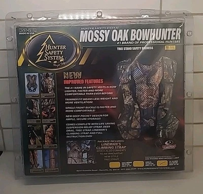 Mossy Oak Bowhunter Tree Stand Harness HSS-200 2X/3XL NEW (GSHF2) - Image 1 of 4