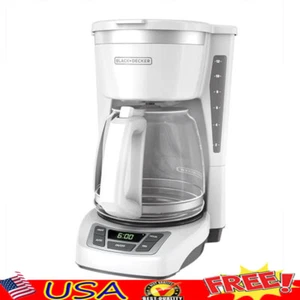Programmable 12-Cup Coffee Maker Digital Controls Sneak-A-Cup Auto Brew White US - Picture 1 of 7