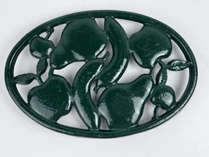 Remache Esmalte Verde Yussei Russel Hierro Fruta Plátanos Peras Manzanas Hecho en Inglaterra - Imagen 1 de 9