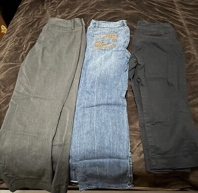 Pantalones de mujer. 3 pares de pantalones por $15. Talla 12-14, Vaqueros Michael Kors Foto 1 de 4