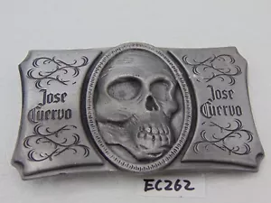 FIBBIA CINTURA JOSE CUERVO TEQUILA TESCHIO ALCOLICI SCHELETRO GOTICO GOTICO VINTAGE - Foto 1 di 9