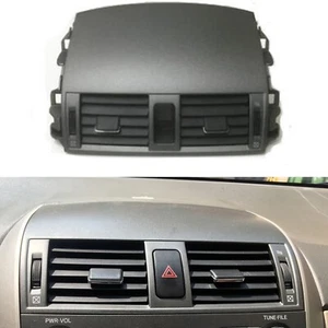Cubierta de salida de ventilación de control central para Toyota Corolla 2007-13 negra 1 pieza - Imagen 1 de 6