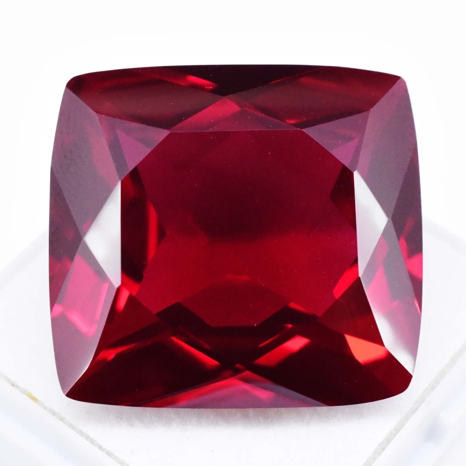 Cojín 58,50 quilates 23x21 mm natural rojo piropo granate piedras preciosas sueltas, Mozambique Foto 1 de 4