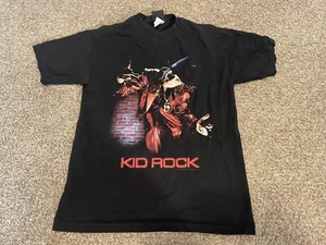 Vintage 2000 Giant Tag Black Kid Rock T Shirt Medium - Picture 1 of 7