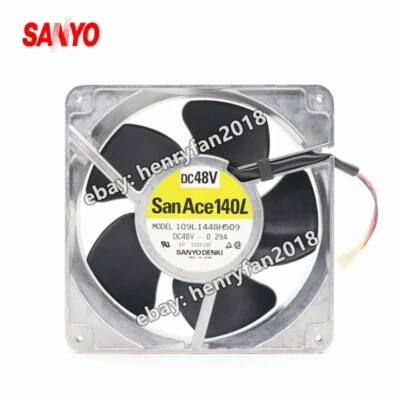 SANYO 109L1448H509 fan DC 48V 0.29A 140*140*50mm 3pin Fanuc system coooling fan - Image 1 of 4