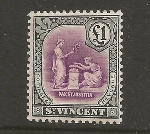 ST VINCENT  (21-2121) 1913 DEFINITIVE PART SET OF 11 TO £1 FINE MM / MH - Picture 1 of 3