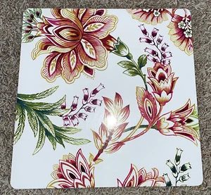 4 FLOWER Cork Backed placemats floral flowers Never used - Bild 1 von 5