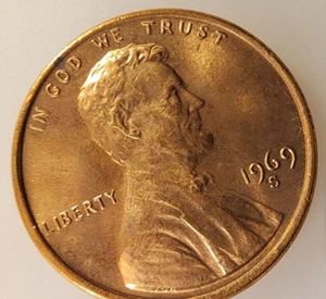 Lincoln Memorial RB 1969 circulado como nuevo #ng1005 - Imagen 1 de 8