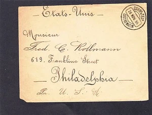 PORTUGAL BRIEF VON CASTRO MARIM NACH USA (1895) - Bild 1 von 2