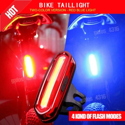 Bicycle Light Rear Light Back Light Waterproof USB Rechargeable LED Bike Lamp - Image 1 of 4